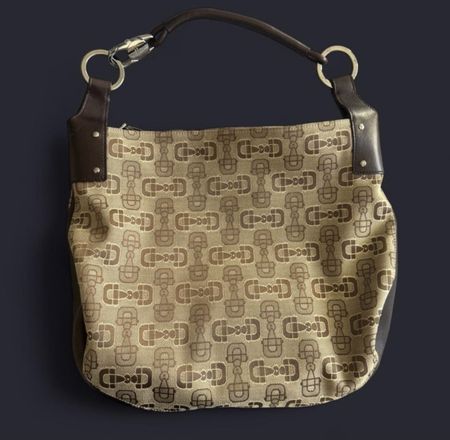 Gucci Vintage Handtasche, Top Zustand! Braun gemustert.
