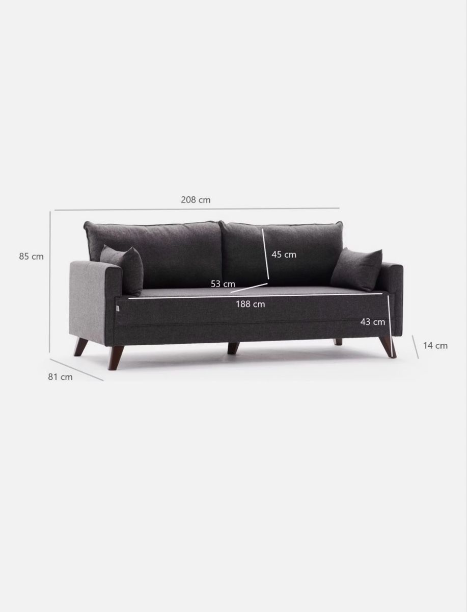Sofas: Dunkles Designer 3er Sofa – Neu (gemäss Beschreibung) aus Bonstetten von ramonmmueller 2