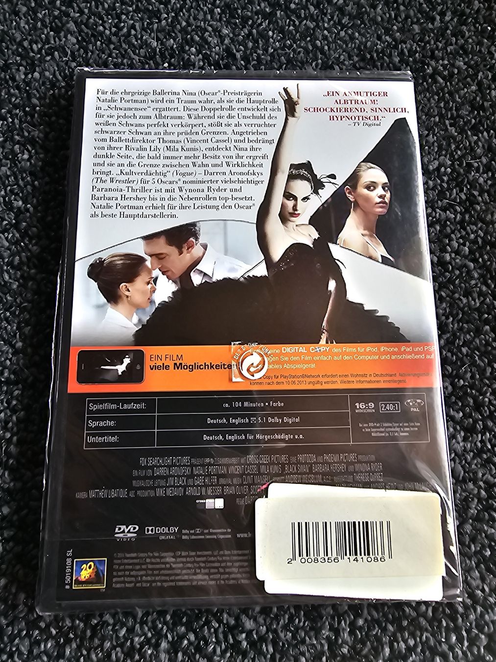 Tutti i DVDs: Black Swan DVD Neuverpackt – Nuovo e nell'imballaggio originale da Ruswil venduto da jan_bxl5 1