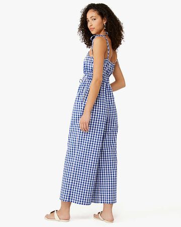 Kate Spade Wave Gingham Jumpsuit –Baumwolle – Gr S