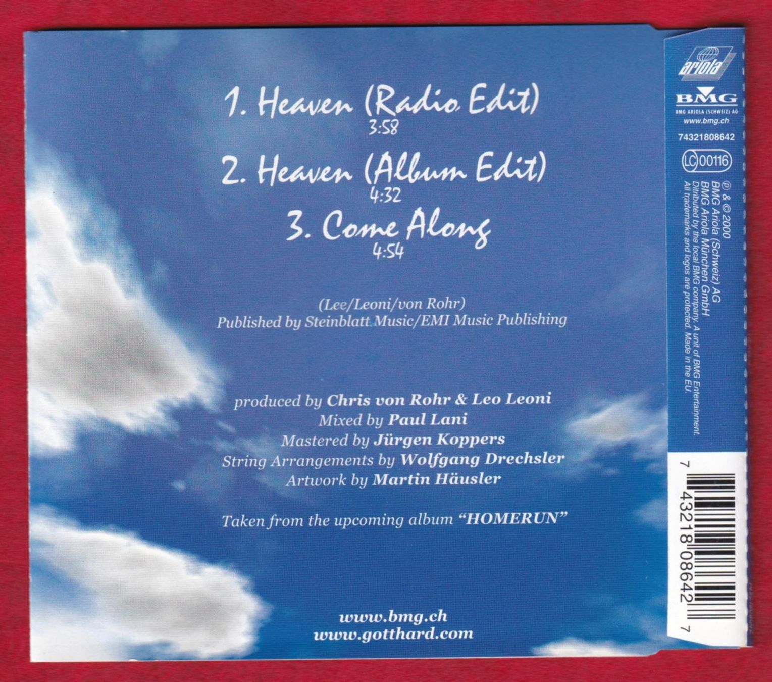 CD: Gotthard - Heaven (CD-Single) – Usato da Zürich venduto da Pfluftl2000 1