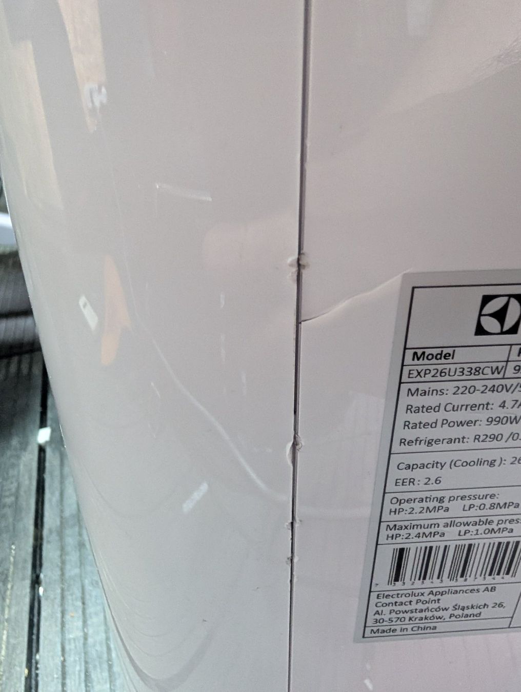 Electrolux Climatiseurs: Klimagerät Electrolux chill flex 9000, Fan mode – Défectueux à Gisikon par Hardware.passion 5