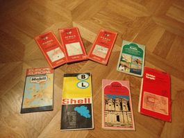 8 anciennes cartes routières