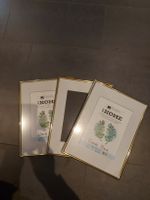 3 Goldene Bilderrahmen, 30x40 cm, Neuwertig, Top Zustand!