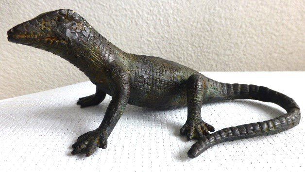 Sculture & Statue: Alte vermutlich antike Echse aus Bronze. – Usato da Pratteln venduto da Emperial 3