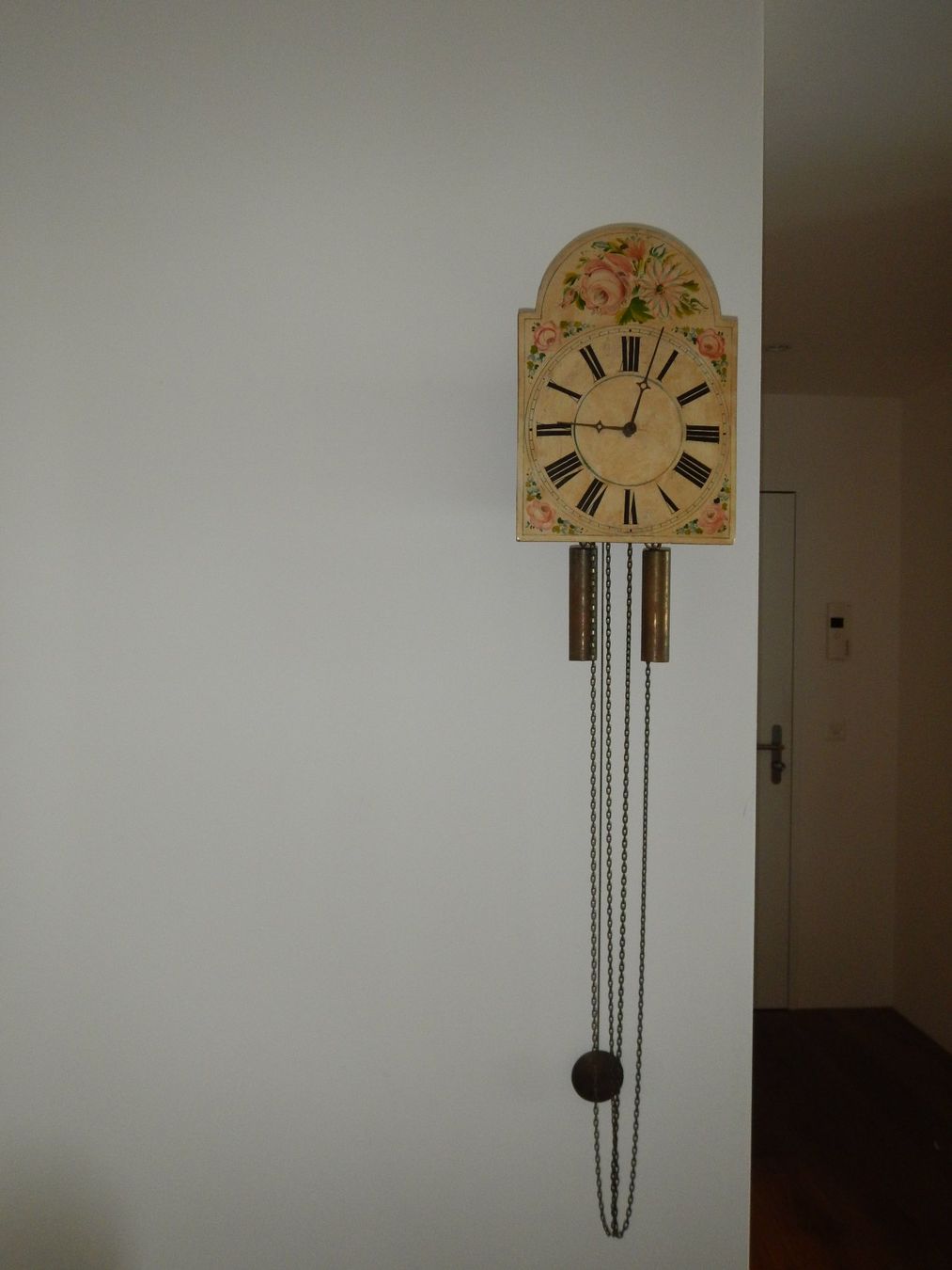 Stand- & Wanduhren: Pendule mit Blumenmuster (Schwarzwald?) – Gebraucht aus Uerikon von Rudel99 1