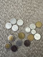 Lot de pièces italiennes anciennes état d'usage 16 pièces