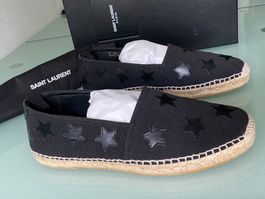 SAINT LAURENT 20 Star Espadrilles Canvas Slip On Mokassin 40