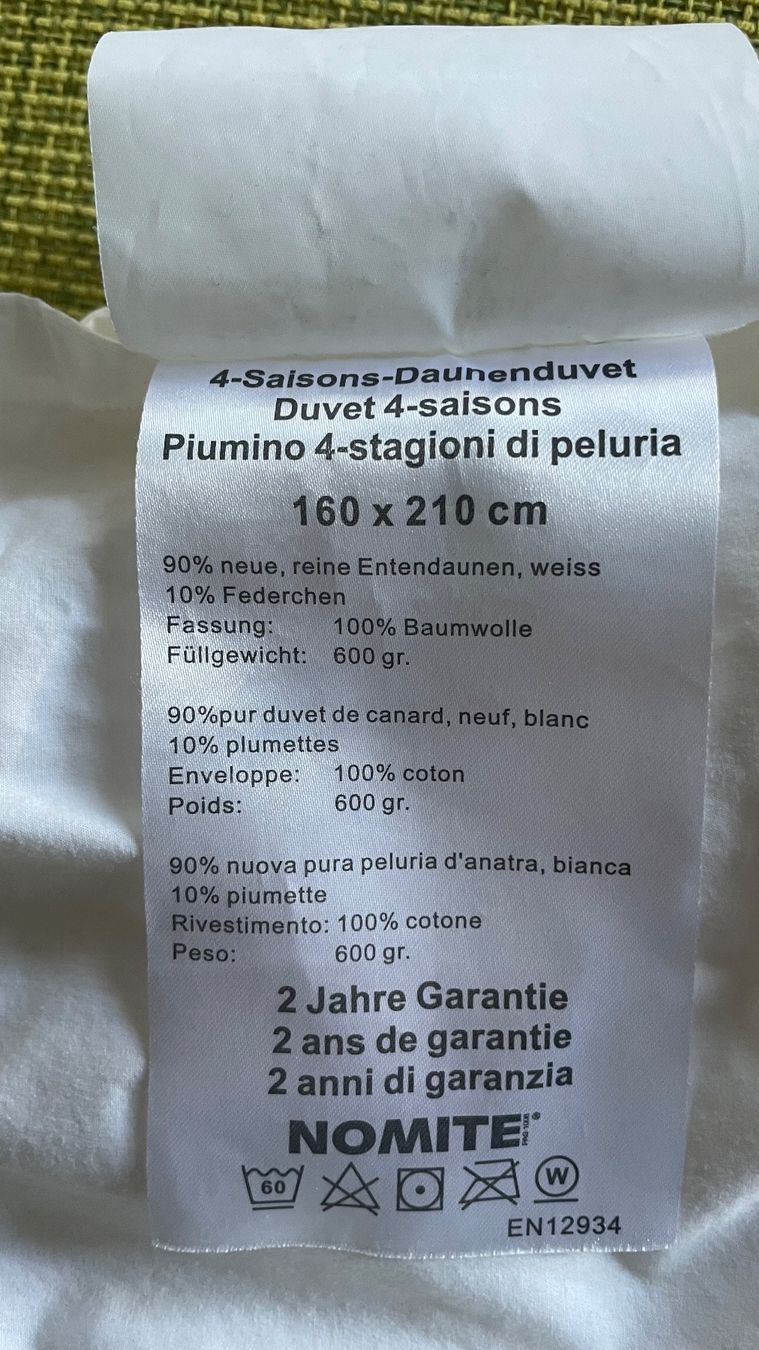 Coperte: Daunenduvet – Nuovo (secondo la descrizione) da Rothenburg venduto da Randy10 3