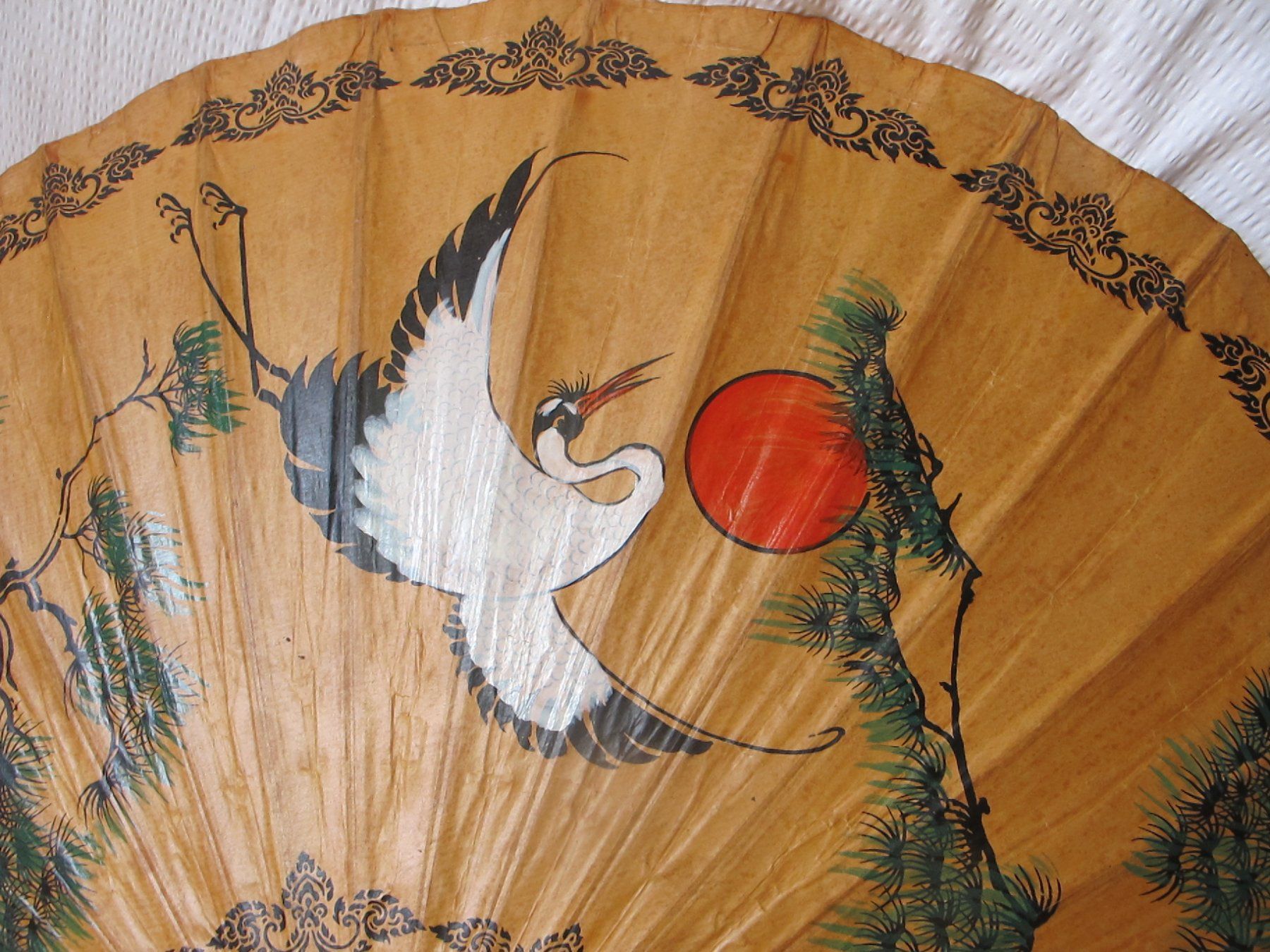 Ombrelloni: Antiker chinesischer Sonnenschirm, Papierschirm – Usato da Löhningen venduto da Chimae67 2