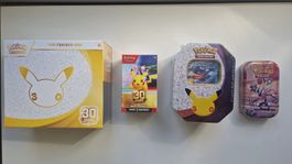 Pokémon 30th celebration Set - TTB,BB,TinQ,Tin