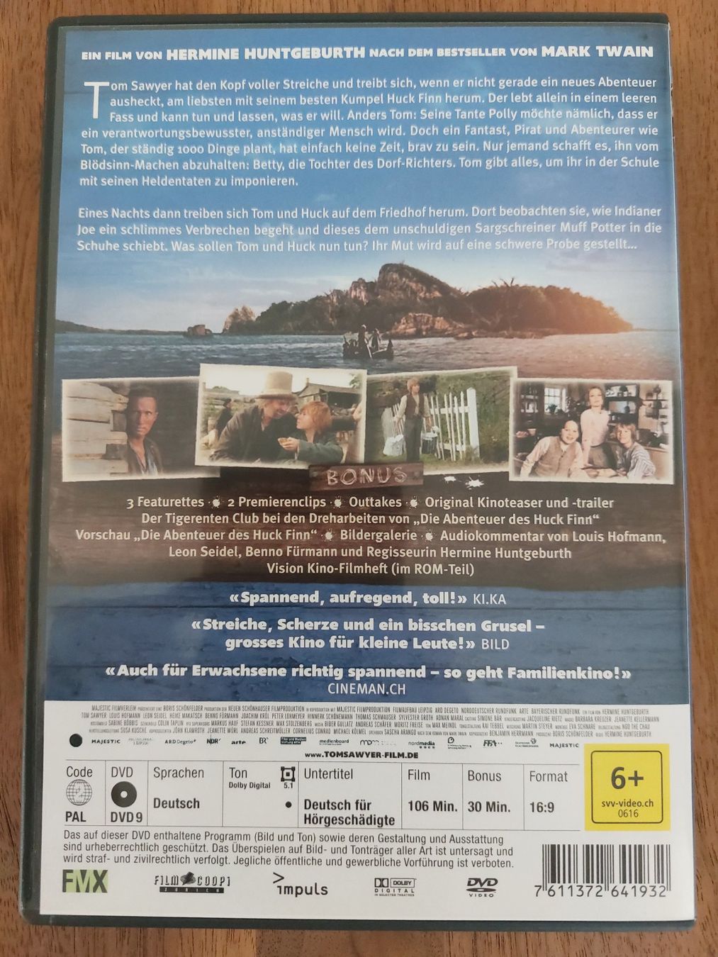 Alle DVDs: DVD - Tom Sawyer – Gebraucht aus Rheinfelden von FilmAuktion 1
