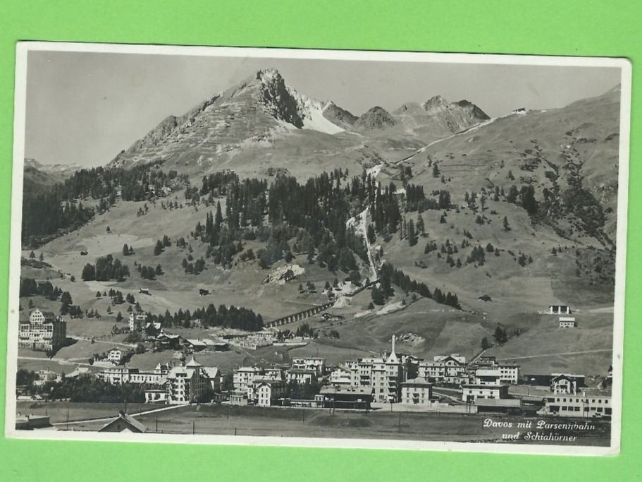 Cartoline postali: Davos mit Parsennbahn und Schiahörner – Nuovo (secondo la descrizione) da Zürich venduto da t24_de