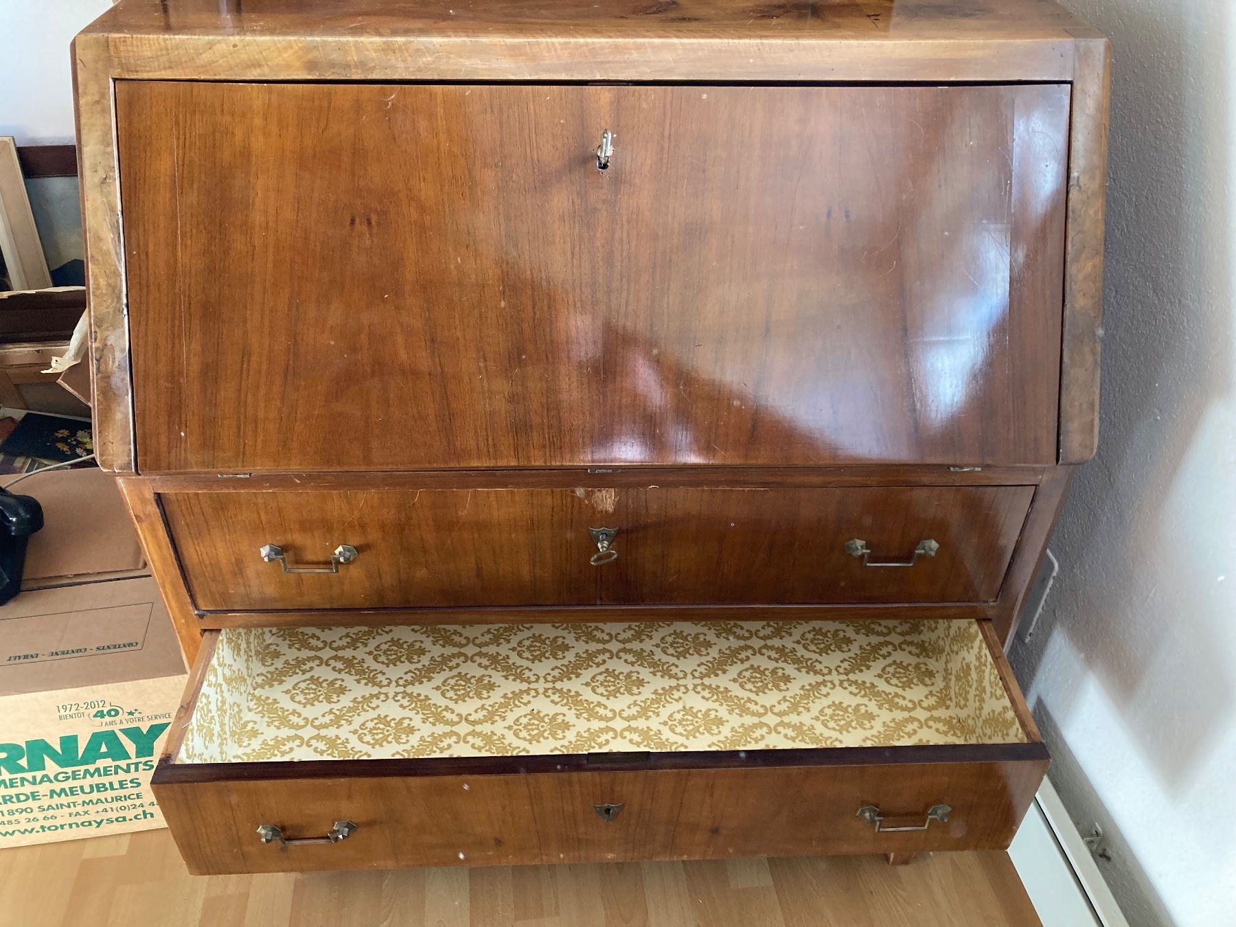 Schreibtische: Scriban de style anglais en bois – Gebraucht aus Aumont von del_f2k9 3