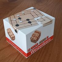 *WEIZENKORN - POCKET - MÜHLESPIEL* VOLLST.MIT ANL./9X8X6CM