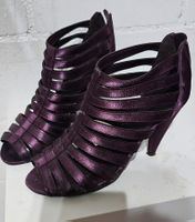 Violette Sommer Sandaletten mit Absatz, ca. 10cm Grösse 38,