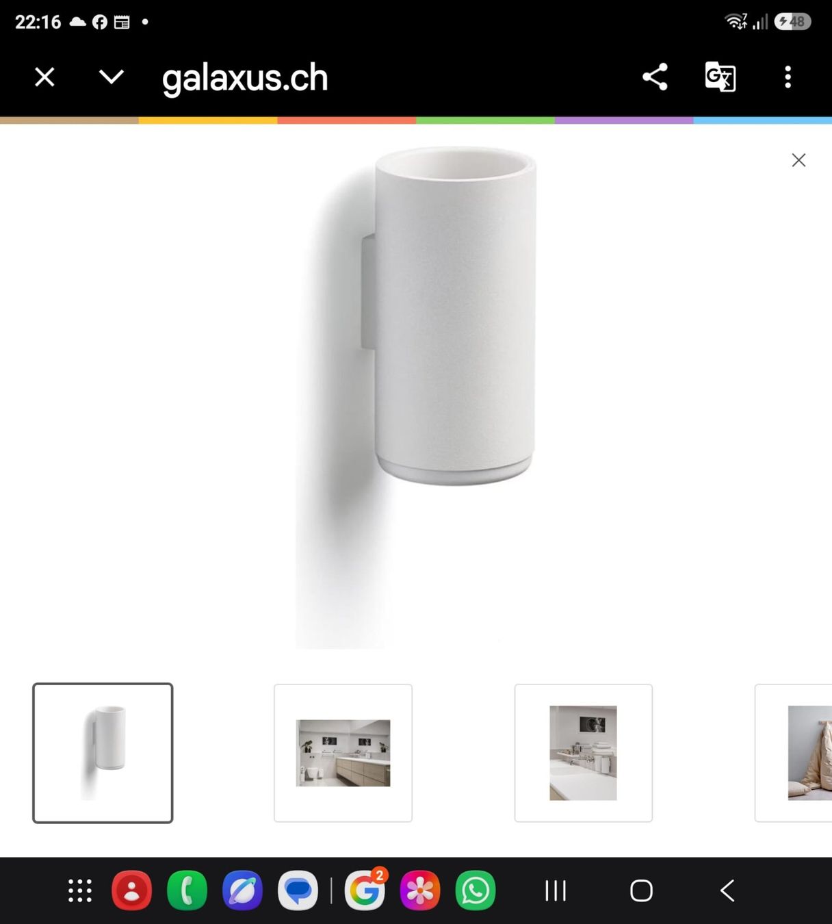 Bicchieri: Zahnbecher Zone Denmark Rim mit wandhalterung – Nuovo e nell'imballaggio originale da Wikon venduto da Speedy_li 2