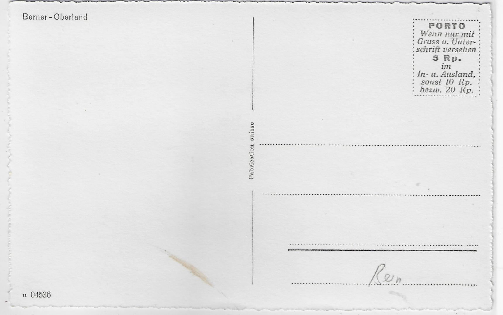 Cartoline postali: Interlaken - Brienzersee - Panorama – Usato da Ettingen venduto da Kartenplanet 1