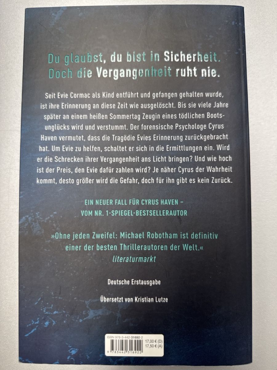 Libri: Michael Robotham Psychothriller  "Die Totgeglaubte"  – Usato da Zürich venduto da Smarties13 1