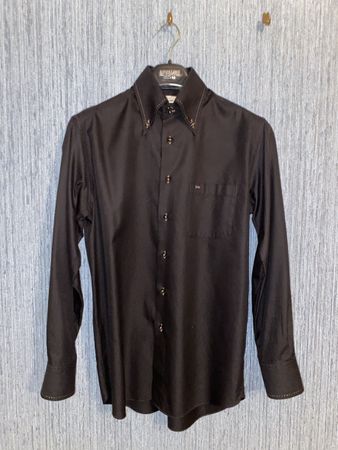 Men’s Club - Chemise noire élégante, taille 39