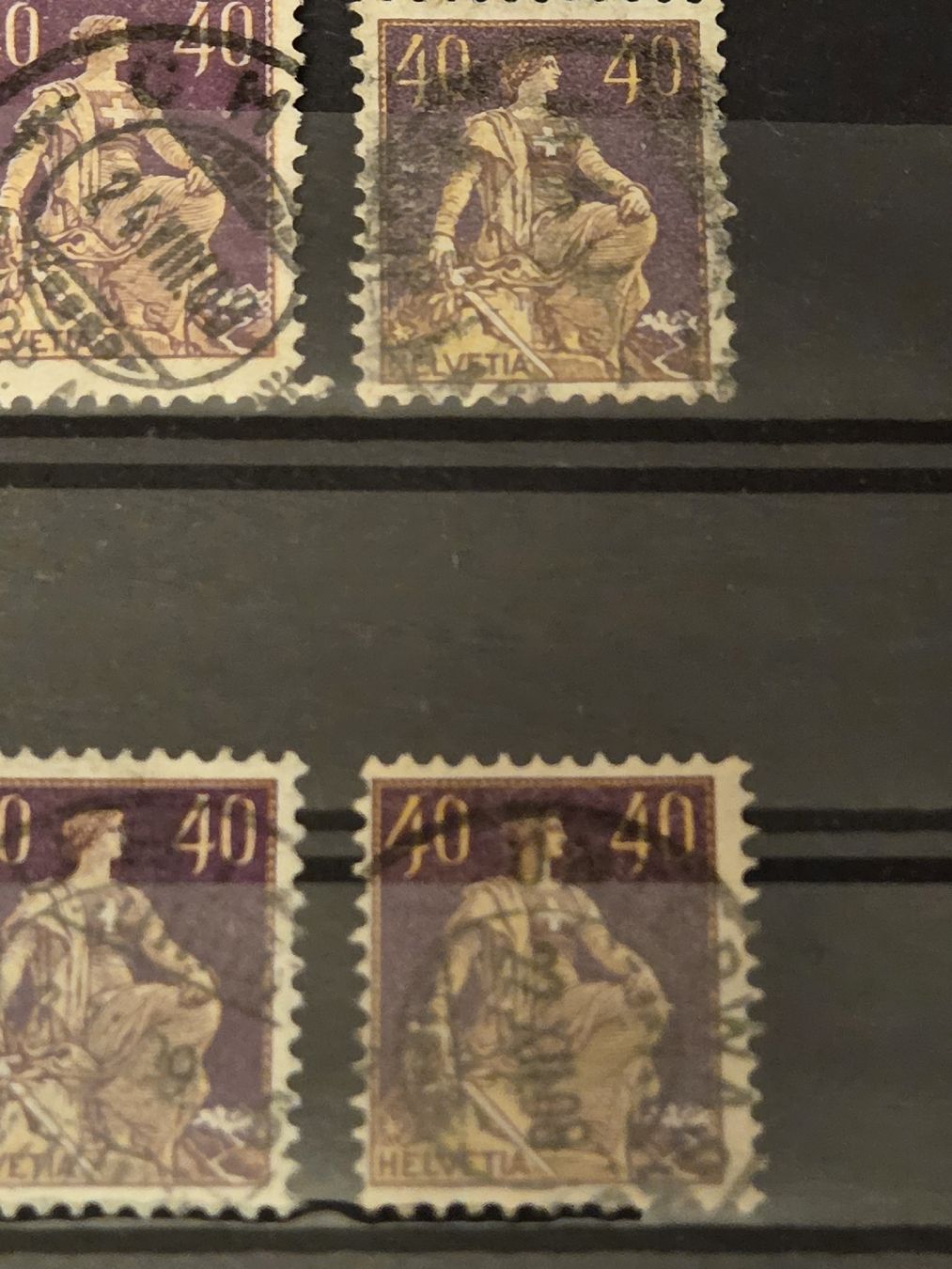 Alle Briefmarken: 10mal SBK 107 Kat.1200.- – Gebraucht aus Wangen von Abartix 3