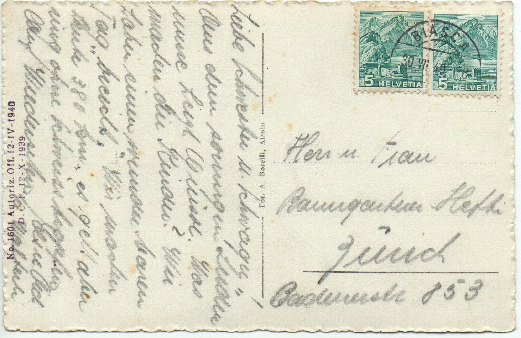 Cartoline postali: BIASCA Stazione mit Bahnwagen – Usato da Jona venduto da philajona 1