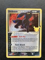 Umbreon gold star 25th anniversary celebrations Pokémon card