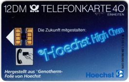 seltene, frühe Schalter Telefonkarte aus Deutschland