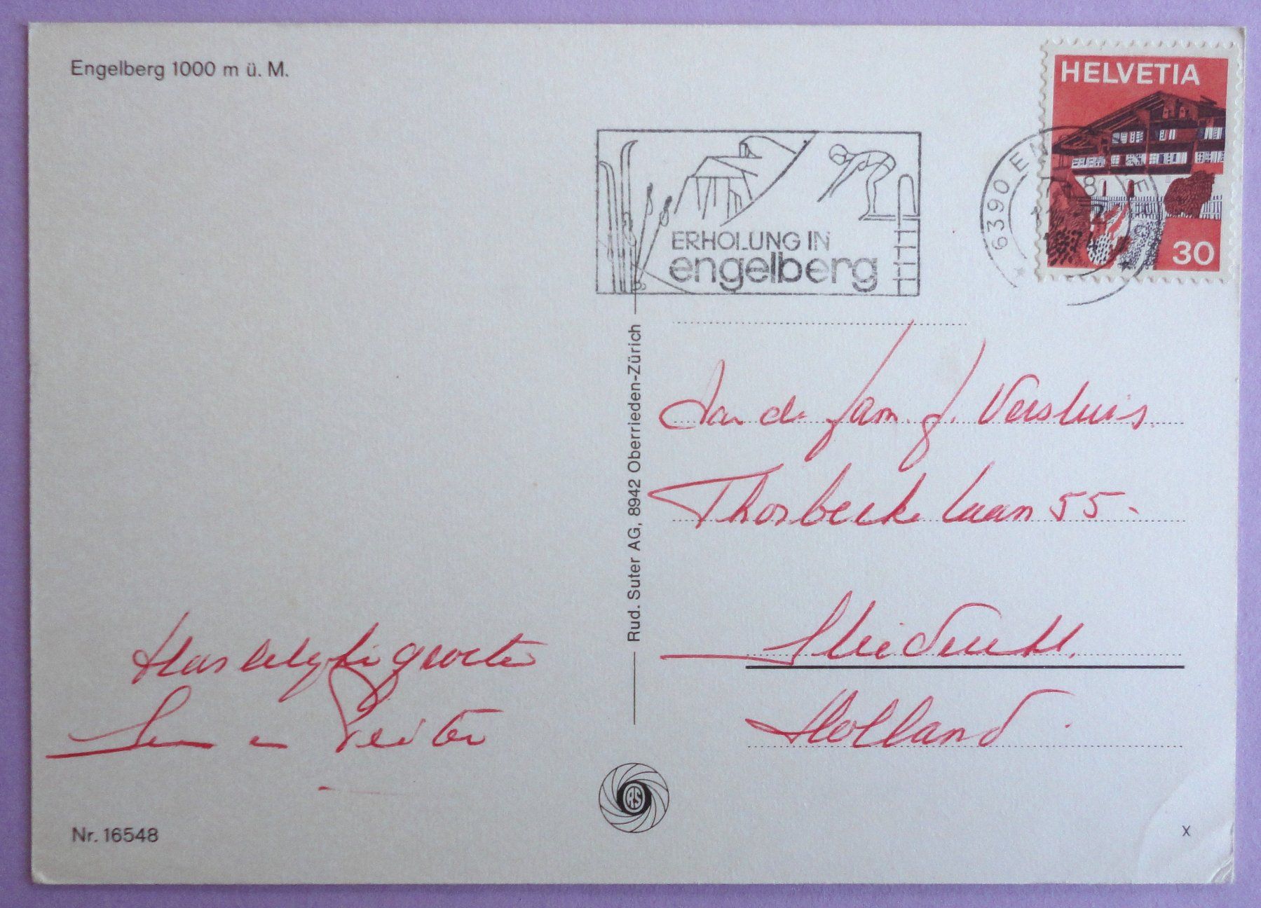 Cartoline postali: Engelberg 1000 m ü.M. – Difettoso da Fétigny venduto da Billy2miny 1