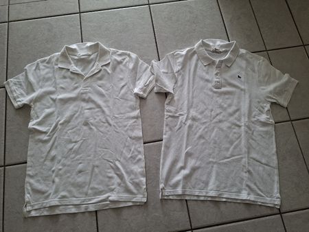 2 weisse Polo Shirt gr 158/164