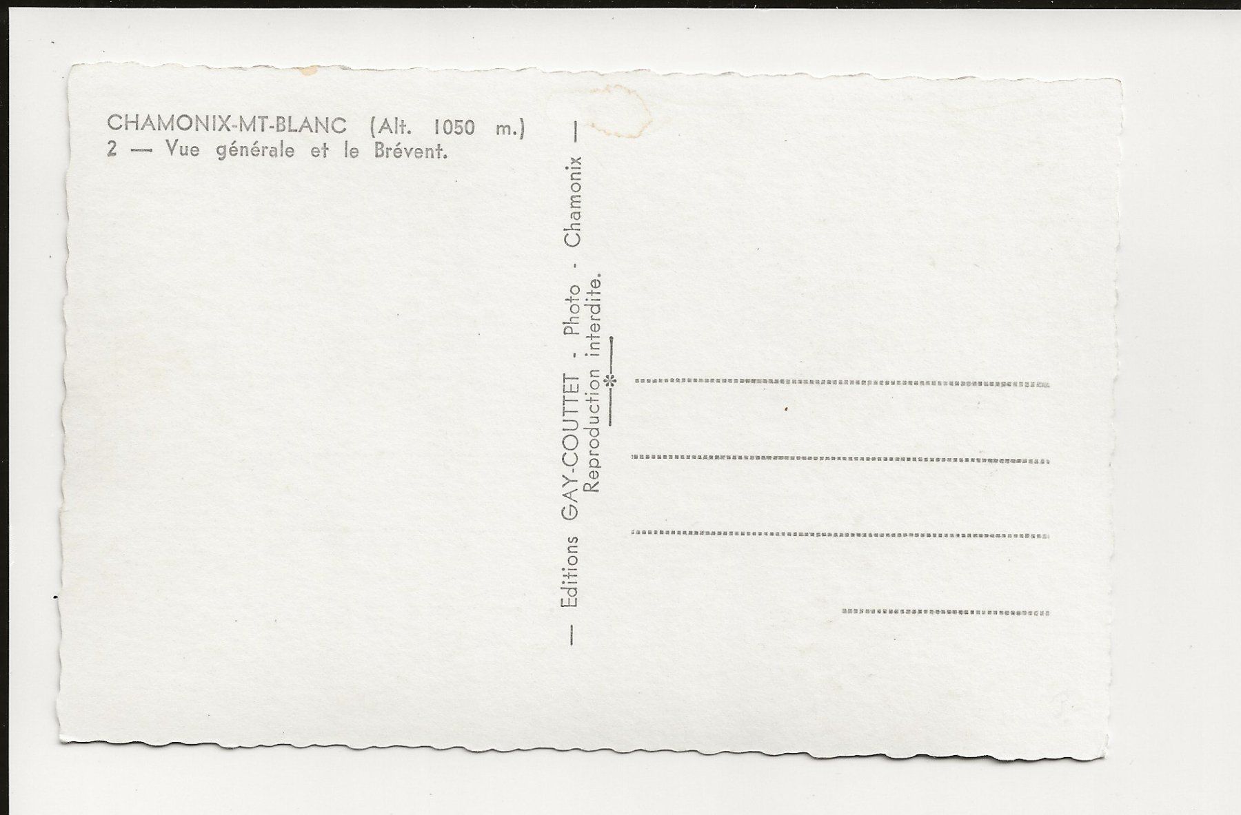Cartoline postali: AK ca.1945 Chamonix-Mont-Blanc – Usato da Greifensee venduto da 315WDO 1