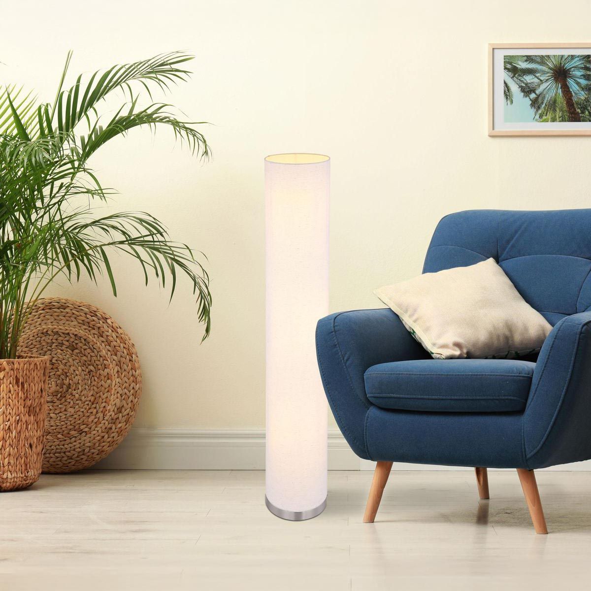 Lampade: Stehleuchte, Nickel, Sand, 110 cm Höhe – Nuovo (secondo la descrizione) da Kreuzlingen venduto da Smart-Light 1