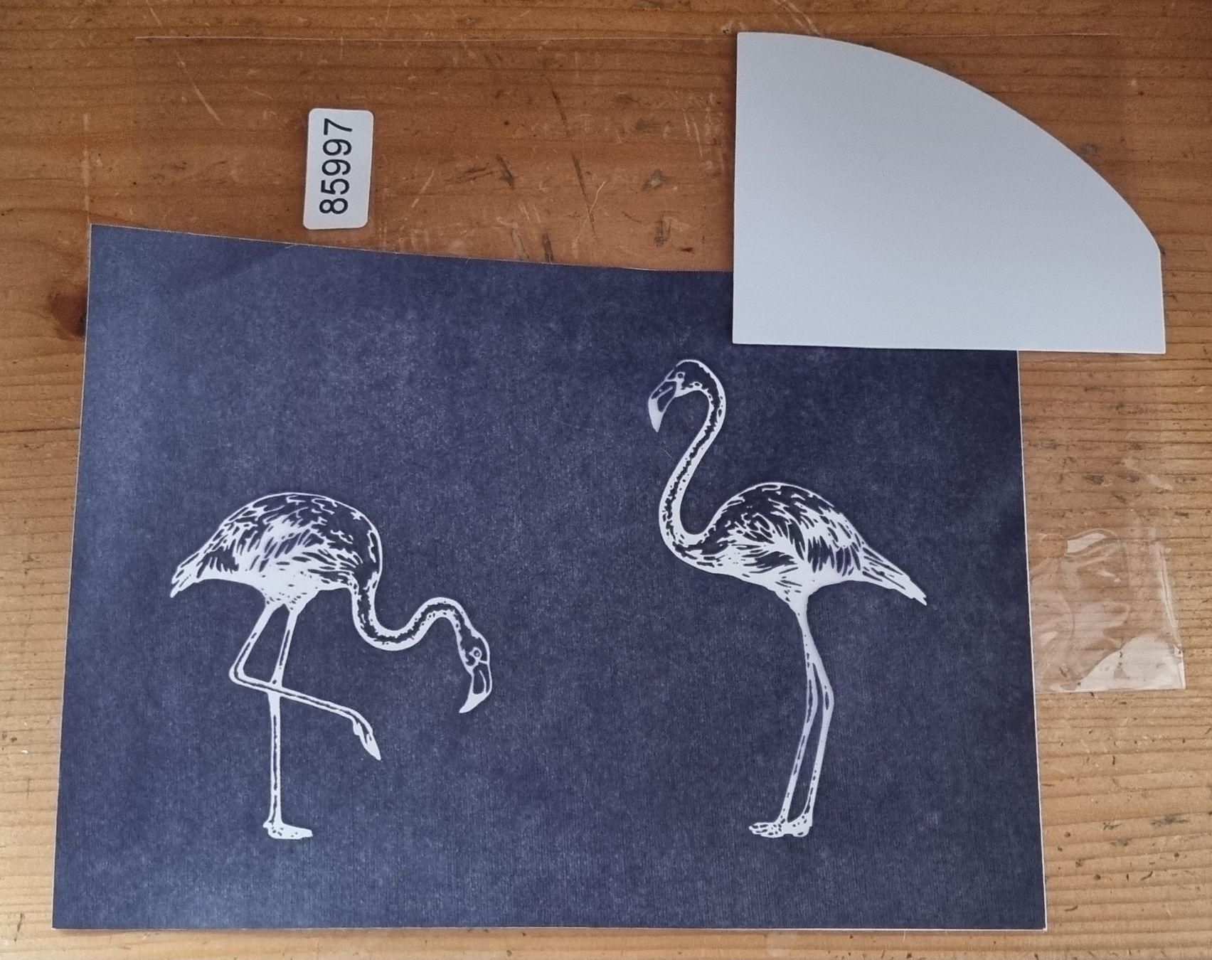 Sciablone: Schablone Siebdruck Flamingo A5 - Basteln – Nuovo e nell'imballaggio originale da Affoltern am Albis venduto da thingsANDthings