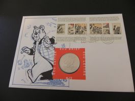 Münzbrief Niederlande 1 ECU 1996 Marten Toonder