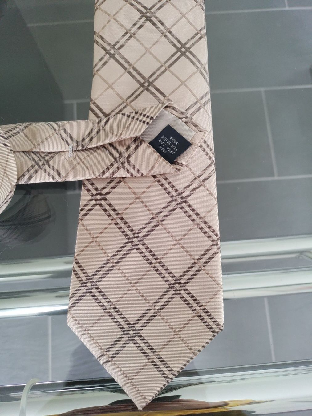 Cravatte: Cravate - Beige et brun – Usato da Avry-devant-Pont venduto da OBoss