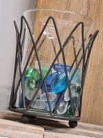 Eisen Kerzenglas H 17x Ø 14cm