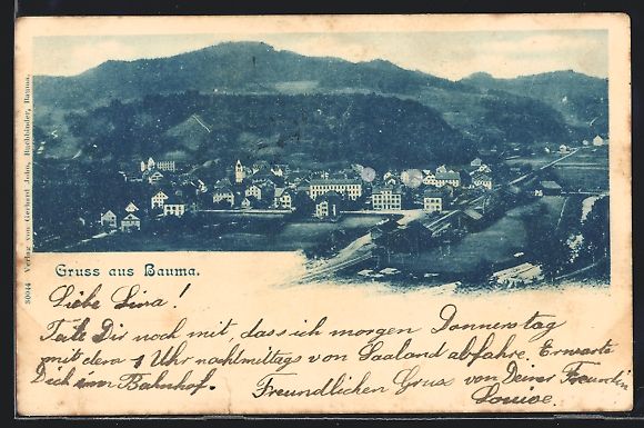 Cartes postales: AK Bauma, Totalansicht, 1901 – D'occasion à Berlin par bartko-reher