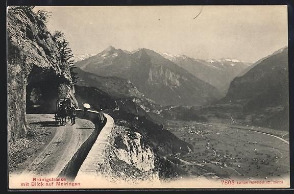 Cartes postales: Meiringen /Brünigstrasse, Blick auf den – D'occasion à Berlin par bartko-reher