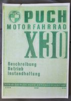 Puch X30 70Seiten Beschreibung Betrieb Instandhaltung  Kopie