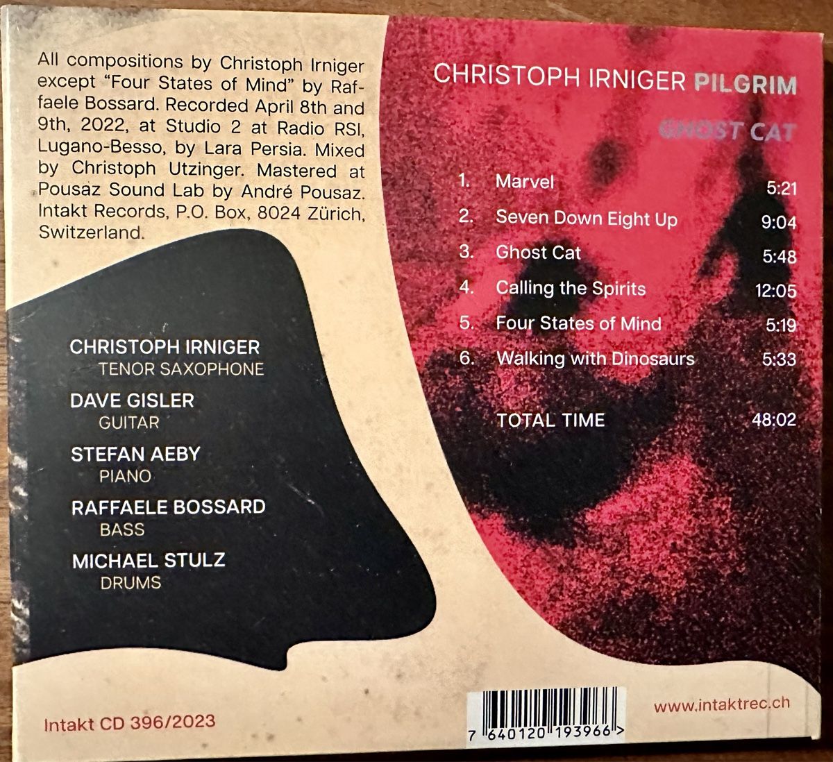 CD: CD Christoph Irniger Pilgrim: Ghost Cat – Nuovo (secondo la descrizione) da Utzigen venduto da taino01 1
