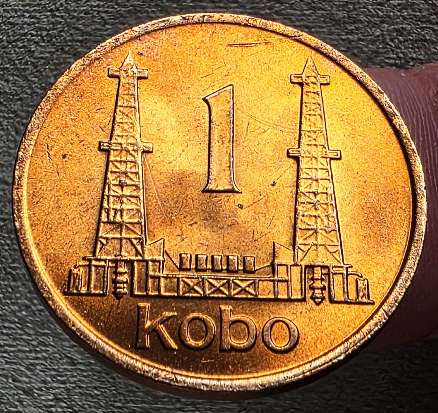 Alle Münzen: NIGERIA 1 KOBO 1974 – Gebraucht aus Winterthur von Creso70
