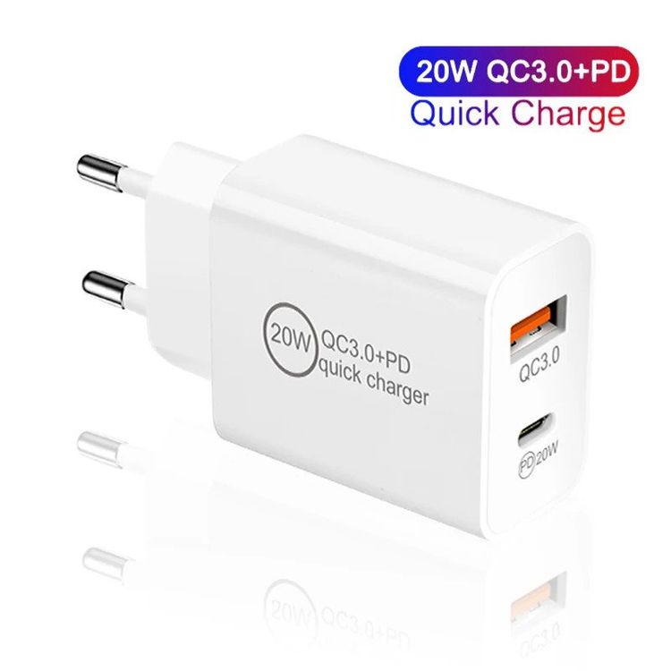 Caricatore USB Da Incasso 1 Modulo USB-A QC 3.0 E USB-C PD 20W, Ricarica Rapida Per Bticino Living International, Colore Nero Serie MBL - 2