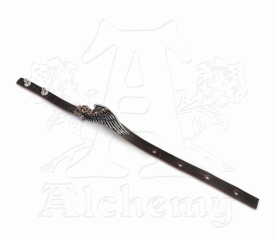 Bracciali & Braccialetti: Alchemy: Armband "The Black Baron Tech. Wingstrap" Steampunk – Nuovo e nell'imballaggio originale da Roggwil TG venduto da Chevalier_69 2