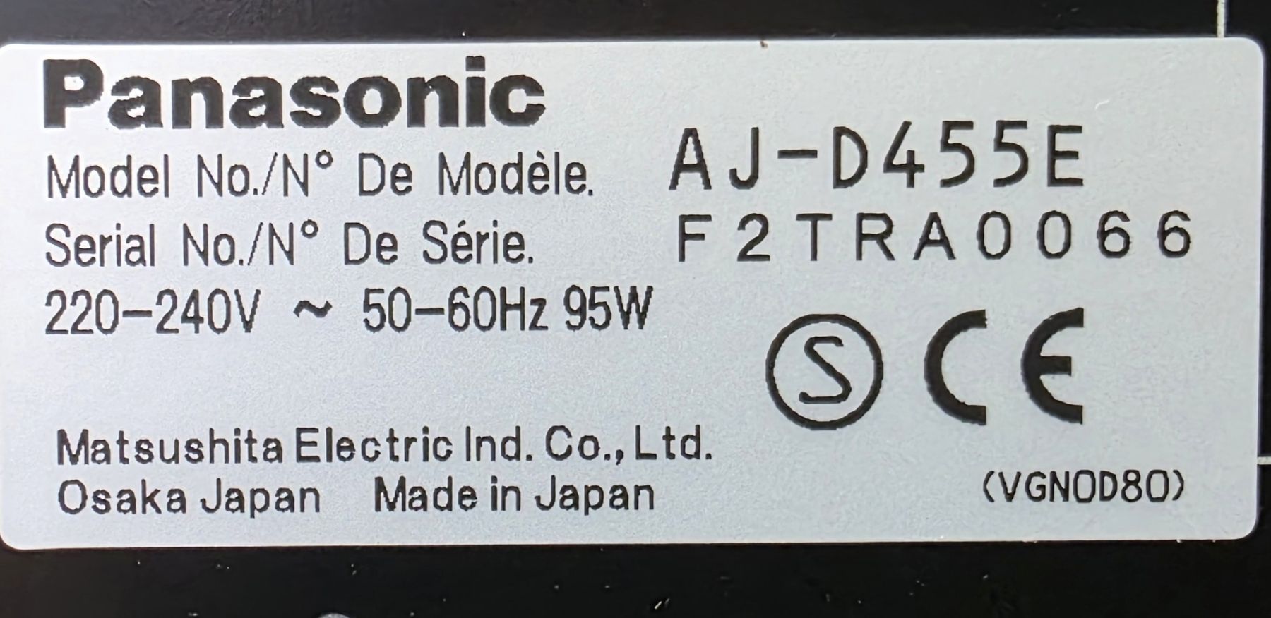 Panasonic Registratori: Panasonic AJ-D455E DVCPRO / DV Digital Video Broadcast Profi – Usato da Kloten venduto da PcManuM 3