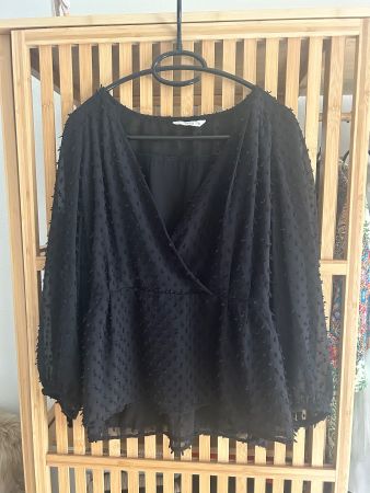 Schwarze Bluse, Gr. XL, Pigalle, Top Zustand!