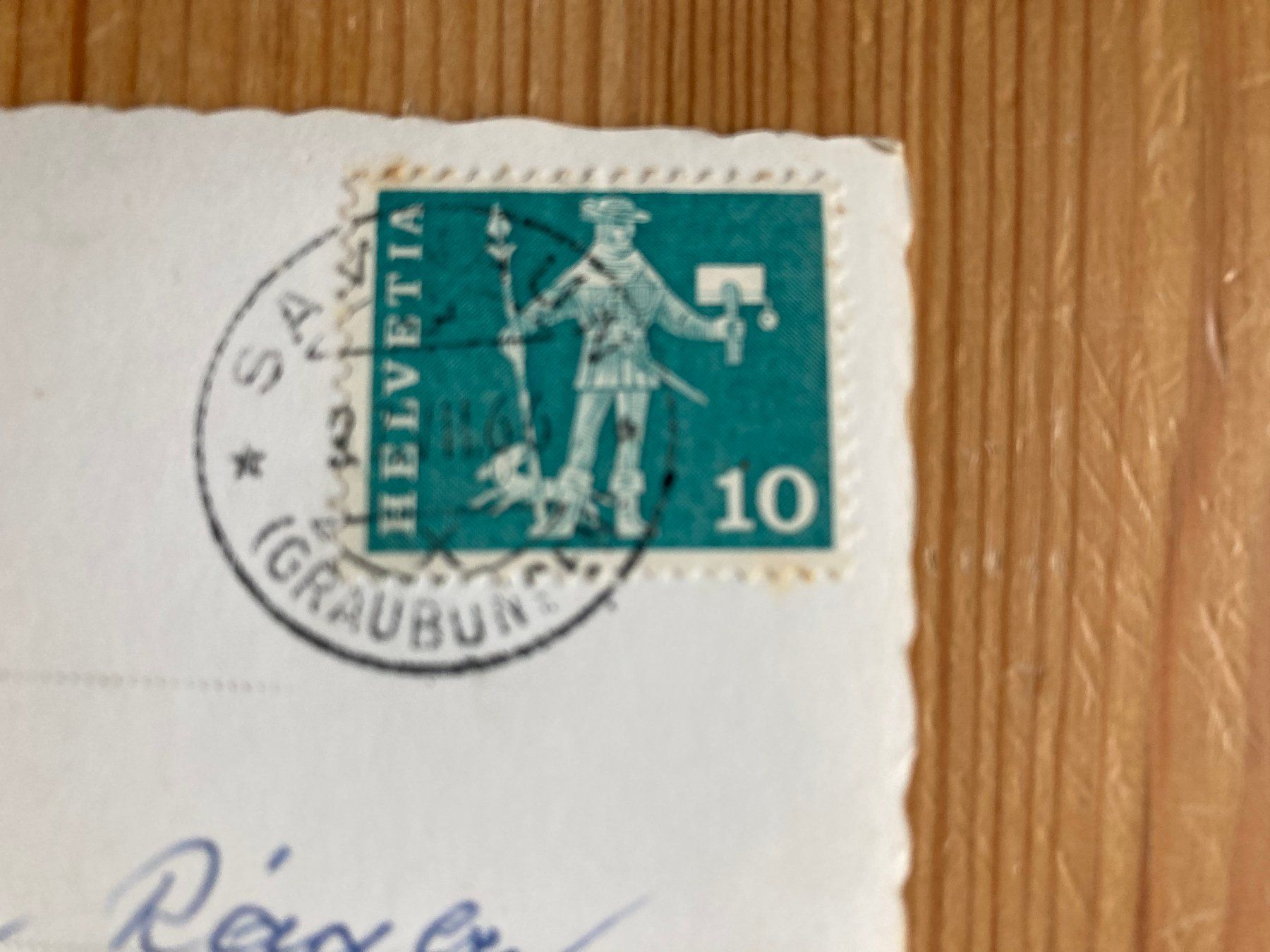 Cartoline postali: Samnaun mit Muttler - AK 1966 – Usato da Oberuzwil venduto da Henri09 1