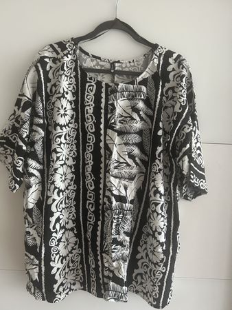 Chicoree Shirt Blumenprint Grösse XL (Linen/Viscose) Sommert