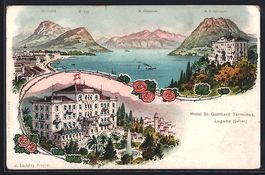 Litho Lugano, Hotel St. Gotthard Termiun