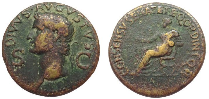 Tutti le monete: DIVUS AUGUSTUS Ae Dupondius – Usato da La Sarraz venduto da classicworldcoins