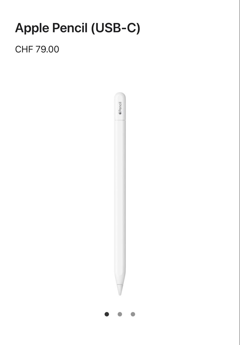 Apple Penna & Evidenziatori: Apple Pencil USB-C – Nuovo (secondo la descrizione) da Glattbrugg venduto da elo_ppw8 3